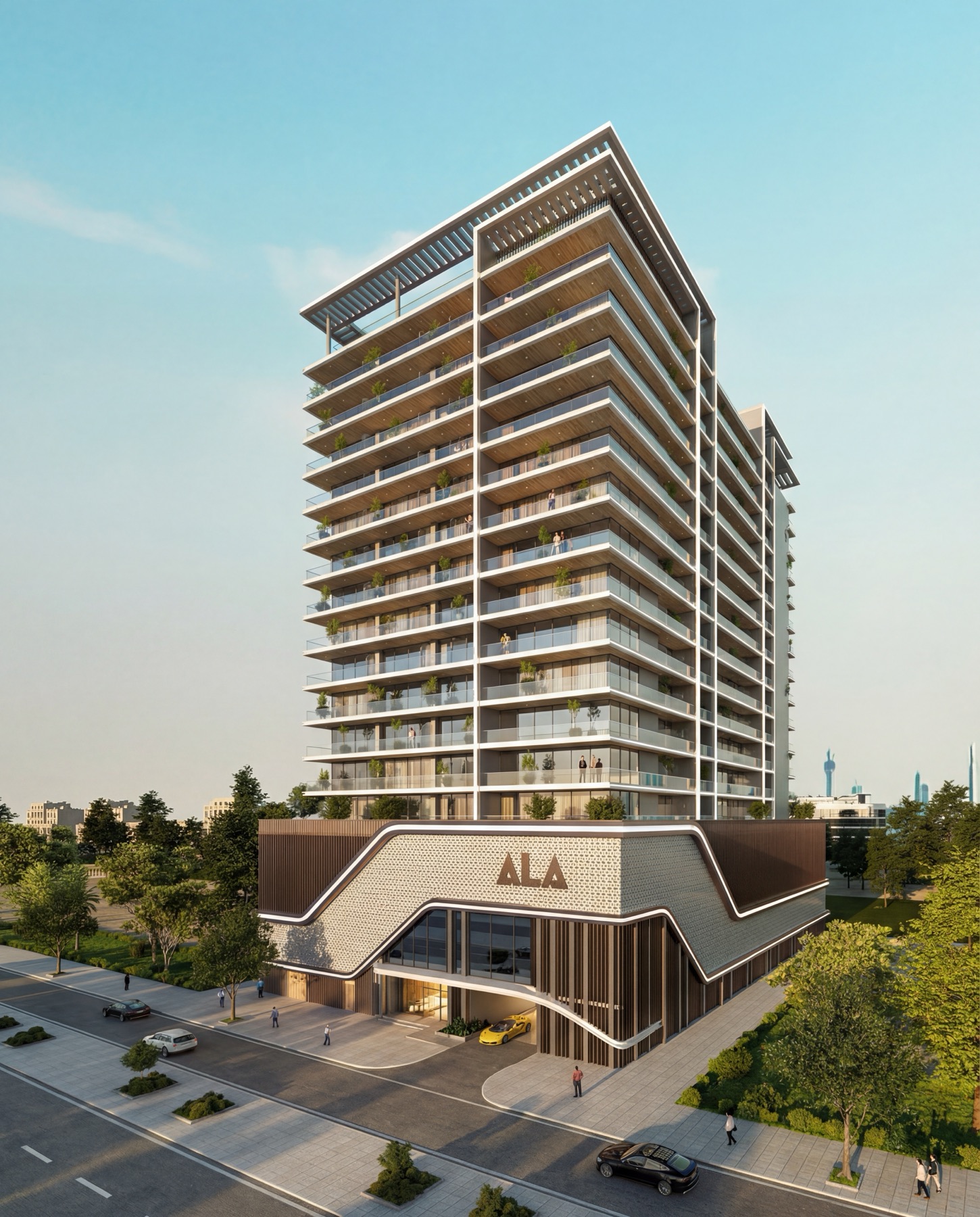 Здание Havencia by ALA в Dubai Land Residence Complex